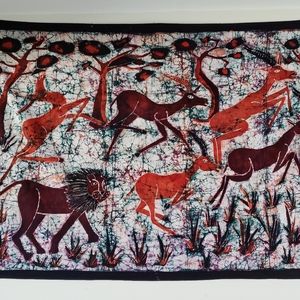 Wall Tapestry - Lion & Gazelle